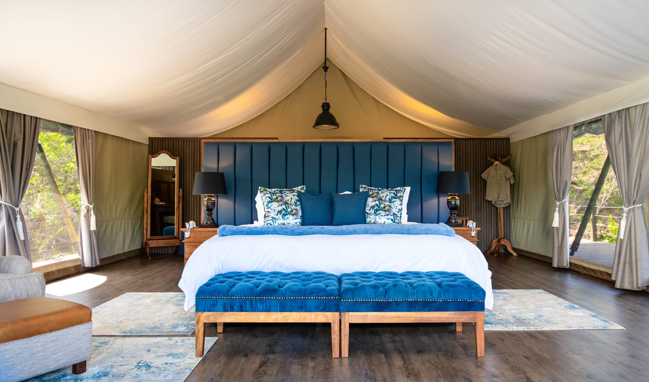 Safari Lodges with Elegant Tent Accommodations