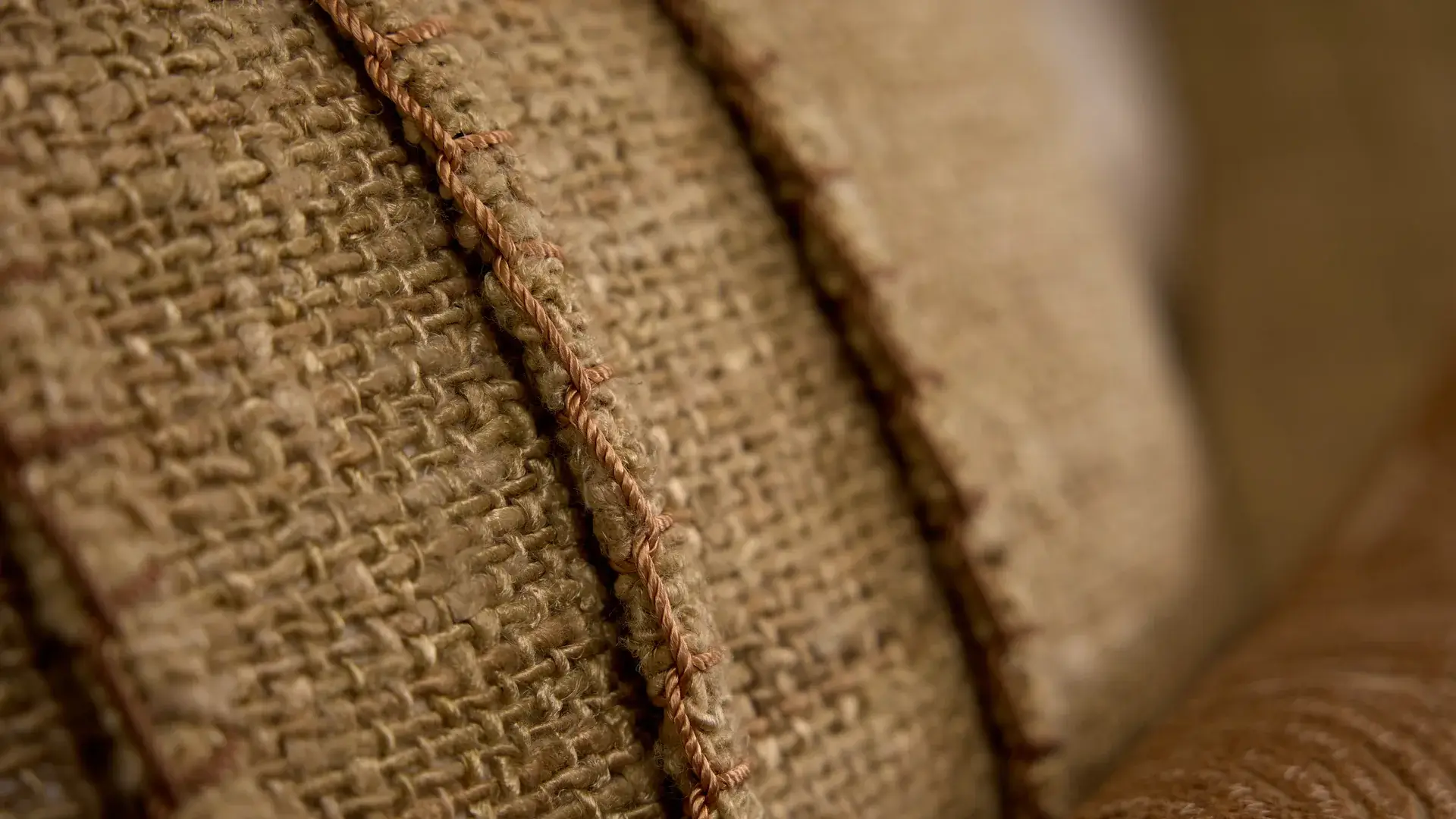 Woven throw texture detail