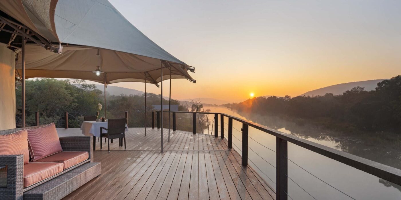 lake view from a hippo lakes buffalo tent