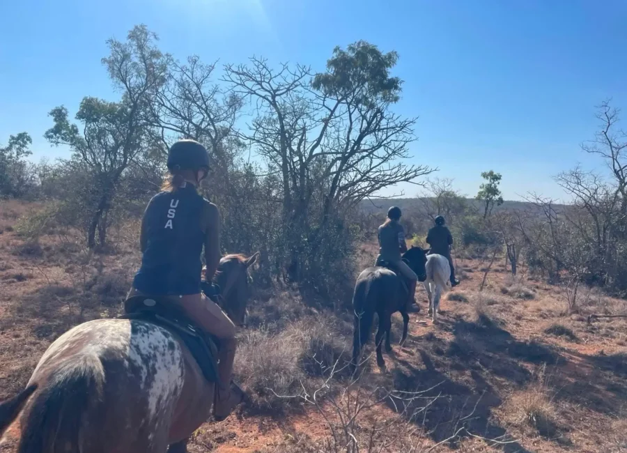 Riders on the private reserve